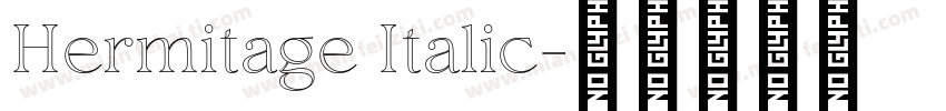 Hermitage Italic字体转换